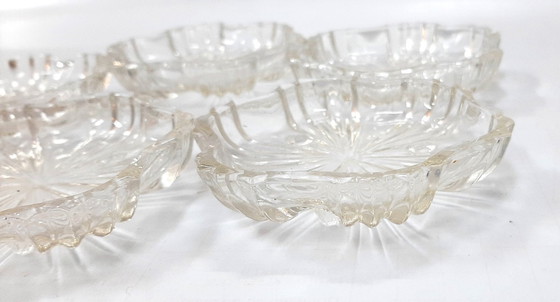 Image 1 of 5 piattini vintage in vetro per marmellata