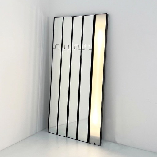 Set of 5 Gronda Mirrors, Coat Racks & Light by Luciano Bertoncini for Elco, 1970