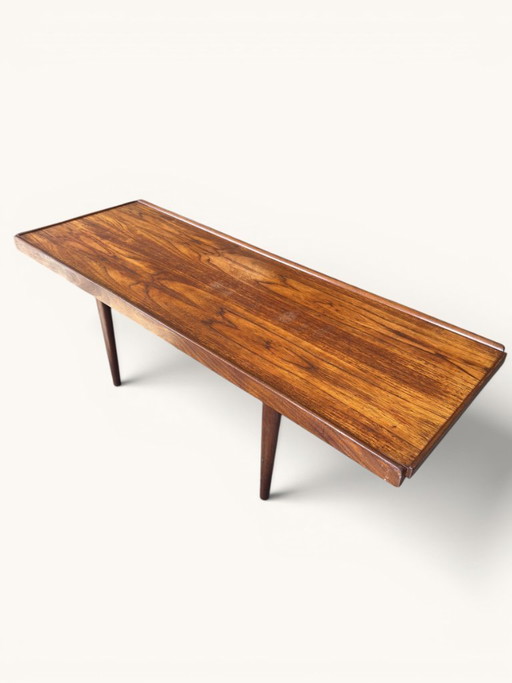 Couchtisch aus Teakholz im Mid-Century-Modern-Stil mit wendbarer Tischplatte – salontafels, Wood