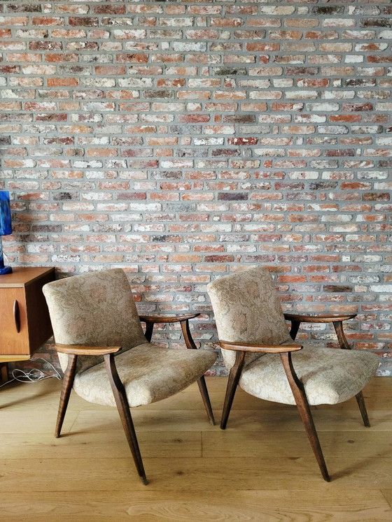 Image 1 of Vintage set fauteuils of armchairs, Scandinavische stijl, jaren 60