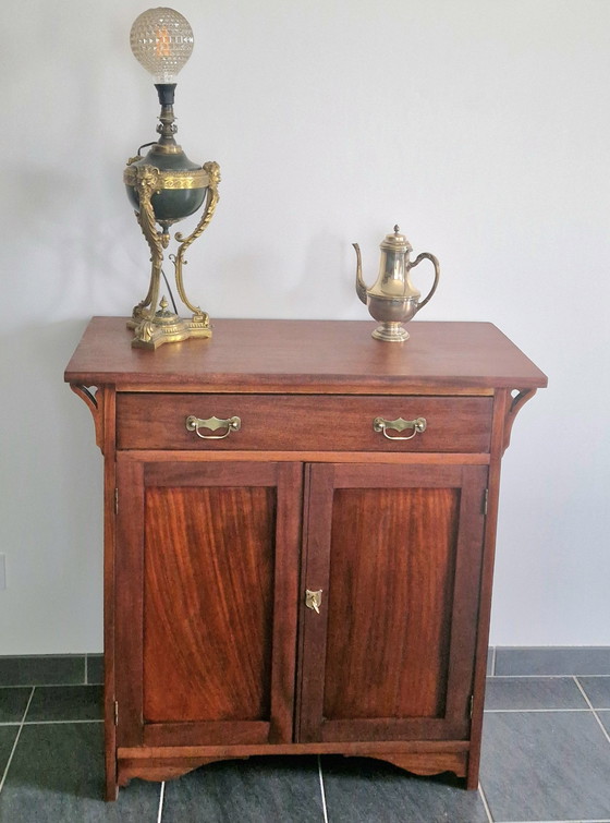 Image 1 of Mahoniehouten dressoir, gesigneerd Maple & Co - 19e eeuw