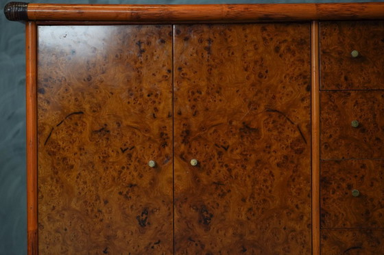 Image 1 of Buffet italien vintage en loupe d'orme, par Alberto Smania pour Studio Smania Interni, Italie, années 1960