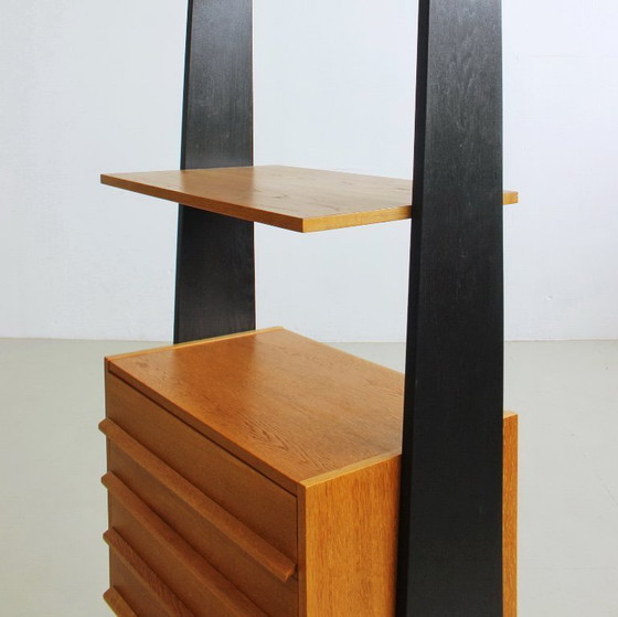 Image 1 of Système d'étagères modulaires vintage, meuble mural style années 60, entièrement restauré