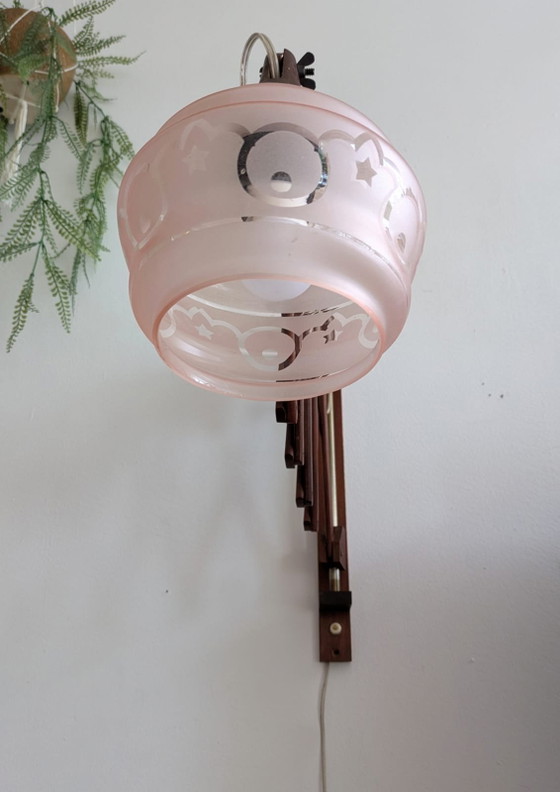 Image 1 of Lampada da parete vintage danese a forma di forbice