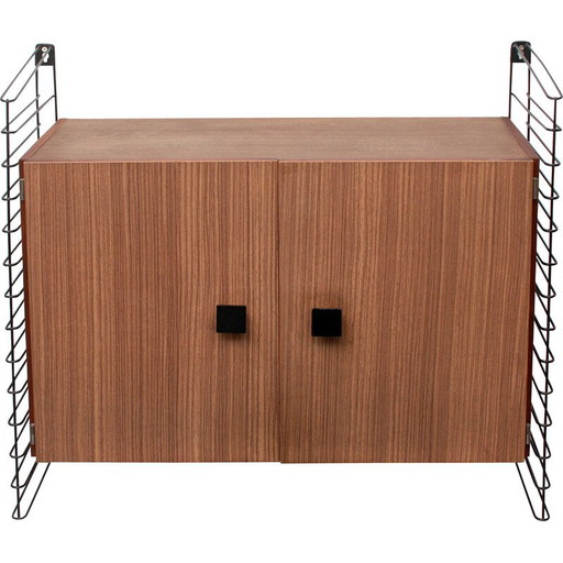 Mobiletto da parete vintage in formica con doppia anta, 1960