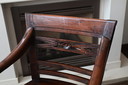 Antique English Armchair of Solid Wood