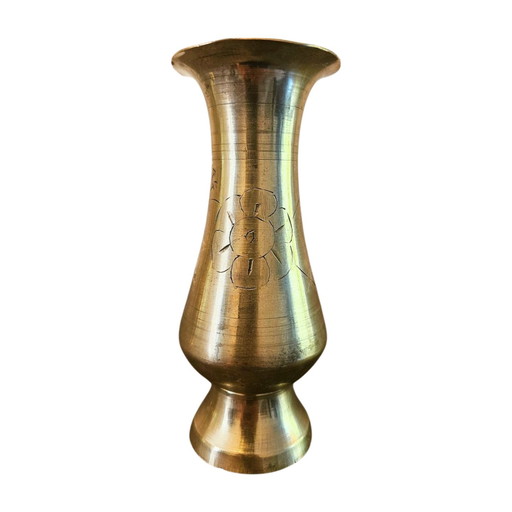Pair Of Vintage Brass Vases From Egypt