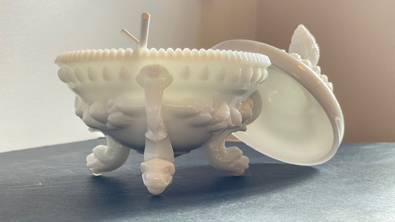 Image 1 of Vintage opaline glass candy dish