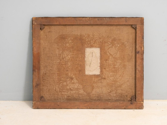 Image 1 of Early 19th Century Oil Painting with Two Horses, ca. 1820–1840