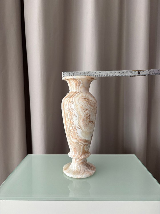 Vase, Marble, Beige and Brown (photo 6 of 10)