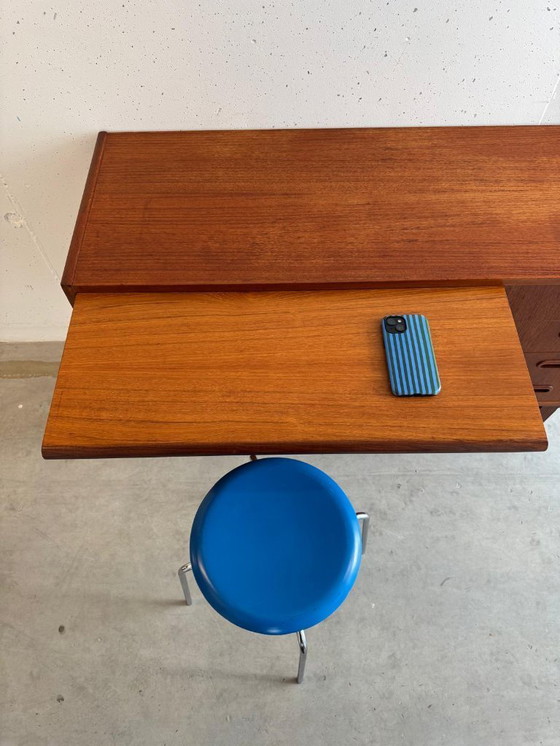 Image 1 of Buffet et bureau en teck style années 60, vintage années 1960