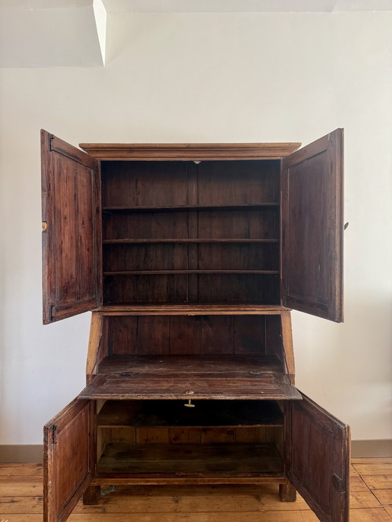 Image 1 of Bureau d'écriture en pin du 19ème siècle