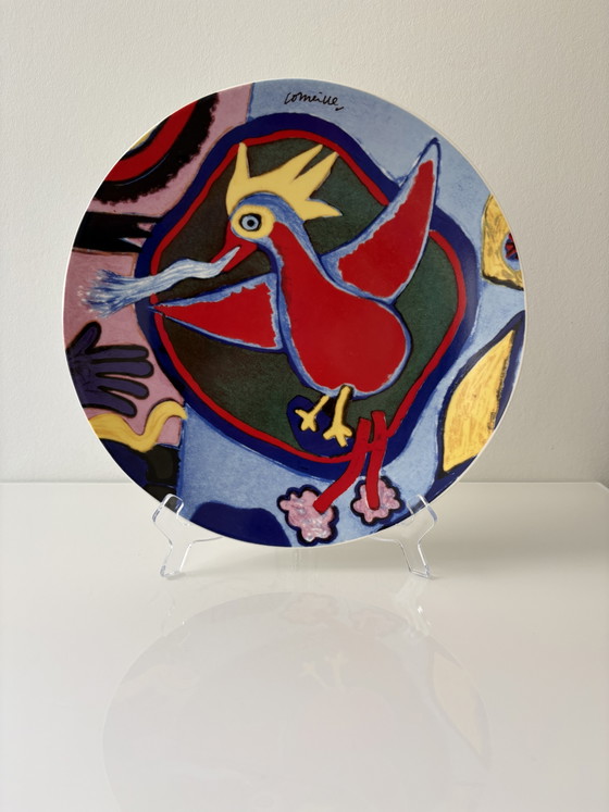 Image 1 of Plato decorativo El pájaro de fuego, Corneille, 30 cm de diámetro