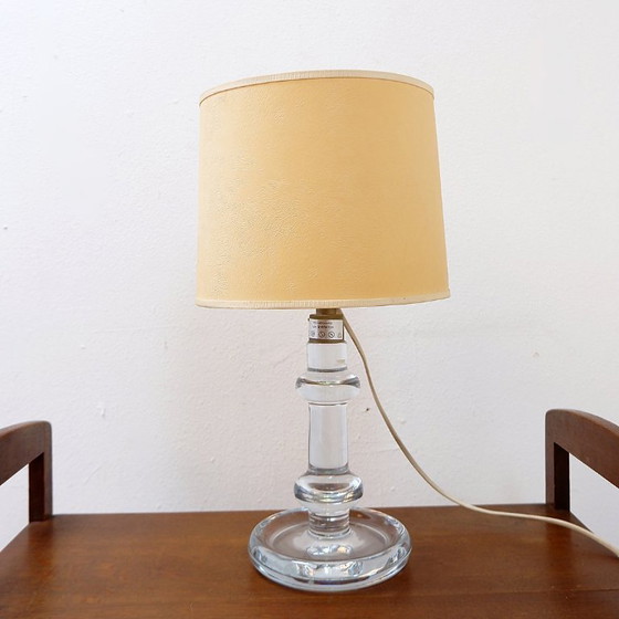 Image 1 of Sheraton model glazen tafellamp, van Michael Bang voor Holmegaard - jaren 70