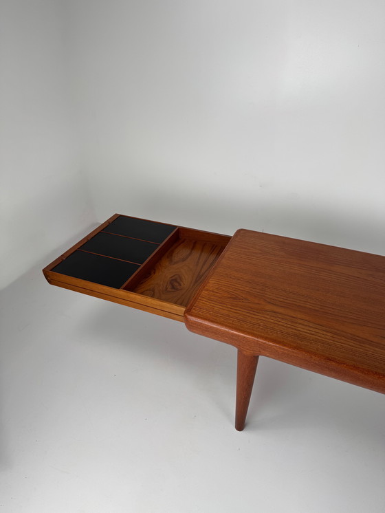 Image 1 of Johannes Andersen Couchtisch für CF Christensen – Dänisches Design mit versteckter Funktionalität