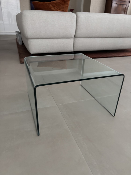 Image 1 of glazen tafeltje