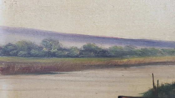 Dipinto HST firmato Jacquet – Dipinti e disegni, Canvas (photo 4 of 8)