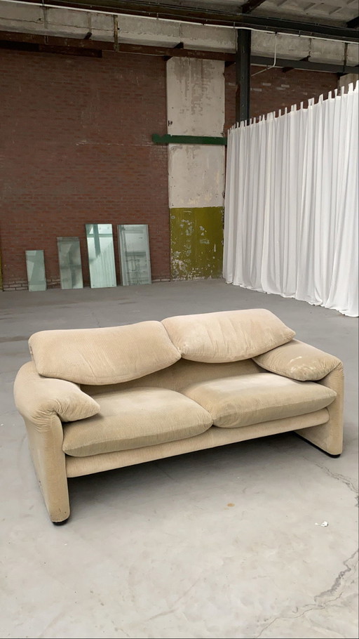 Cassina Maralunga 2 seater cream fabric