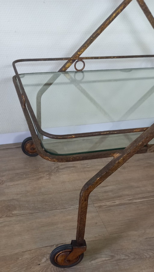 Carrello Bar in Metallo Dorato – serveerwagens, Glass (photo 2 of 5)