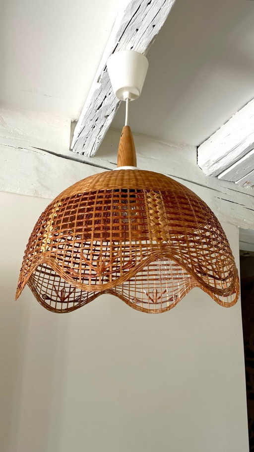 Decorazione vintage in vimini da appendere