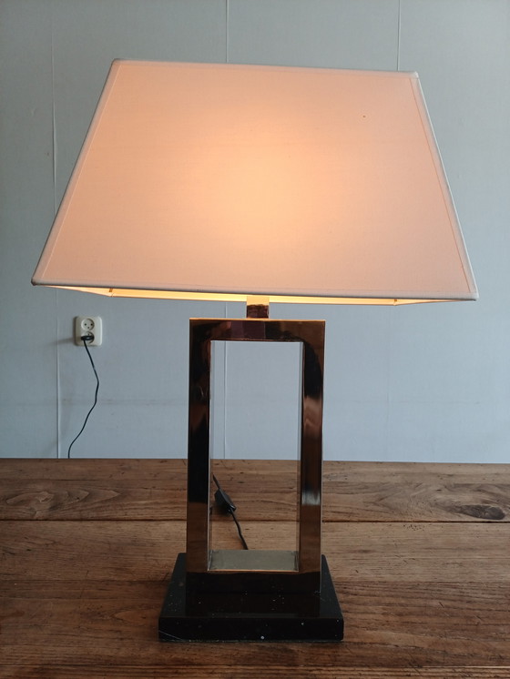 Image 1 of Lámparas de mesa cromadas modernas de mediados de siglo.