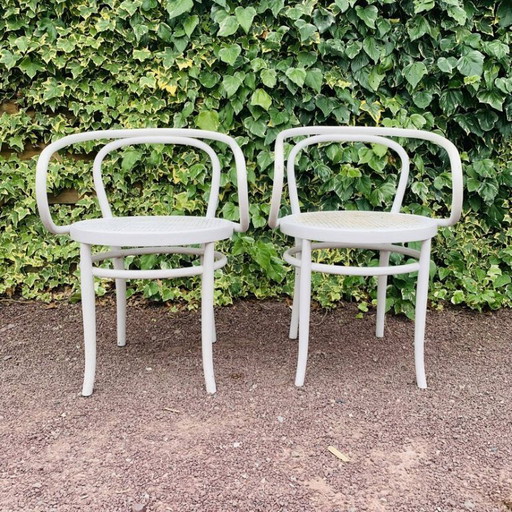 Antique pair of Salvatore Leone Italian chairs