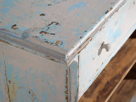 Antique blue patina shop counter (c.1940) #81 – Display cabinets (photo 16 of 40)