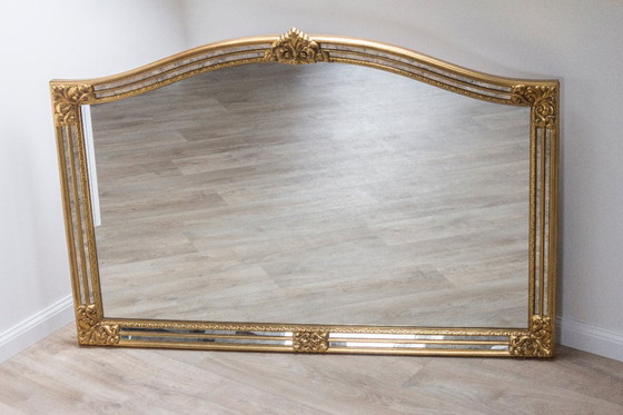 Image 1 of Specchio vintage DeKnudt "Legend" - Stile Hollywood Regency / Barocco - 129x89 cm