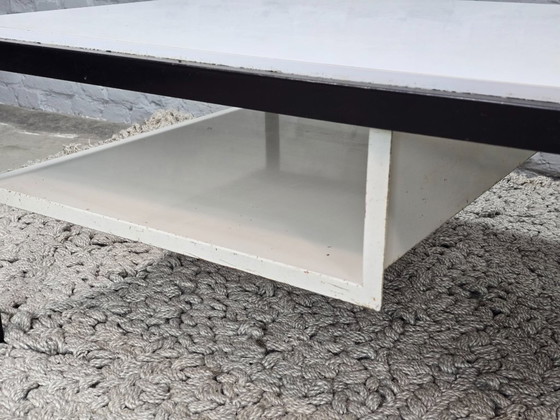 Image 1 of Mid-Century Dutch Design White Coffee Table Model 3666 Designed by Coen de Vries for Gispen, 1960s.