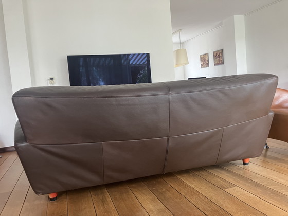 Bruin Leren Corvette Bank – Montis, 2 zitsbanken, Leather (photo 3 of 5)