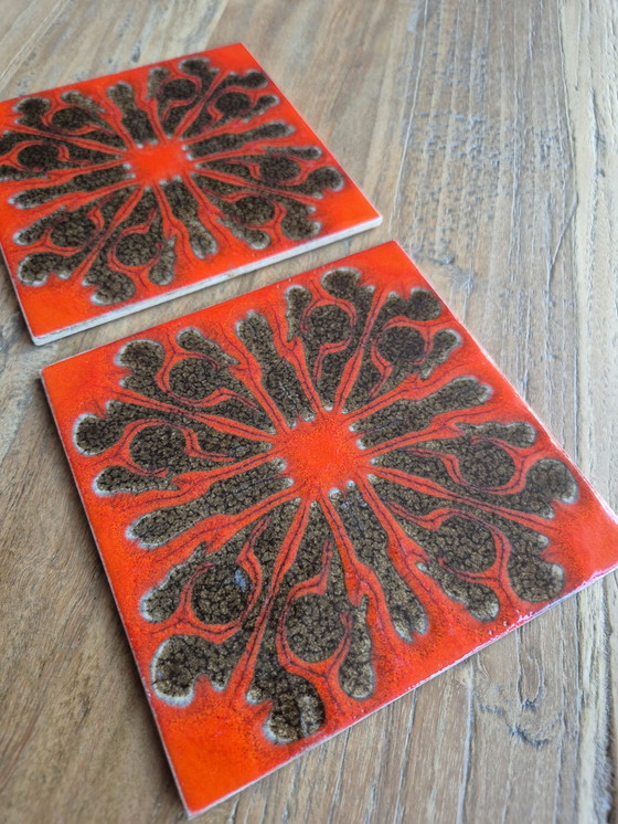 Image 1 of Appendiabiti da parete vintage con piastrelle in ceramica - SERVAIS Germania