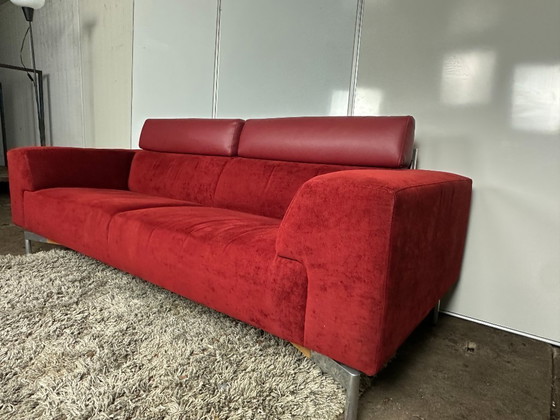 Image 1 of Canapé design 3 places Leolux Howlo rouge – Cuno Frommherz, 2002