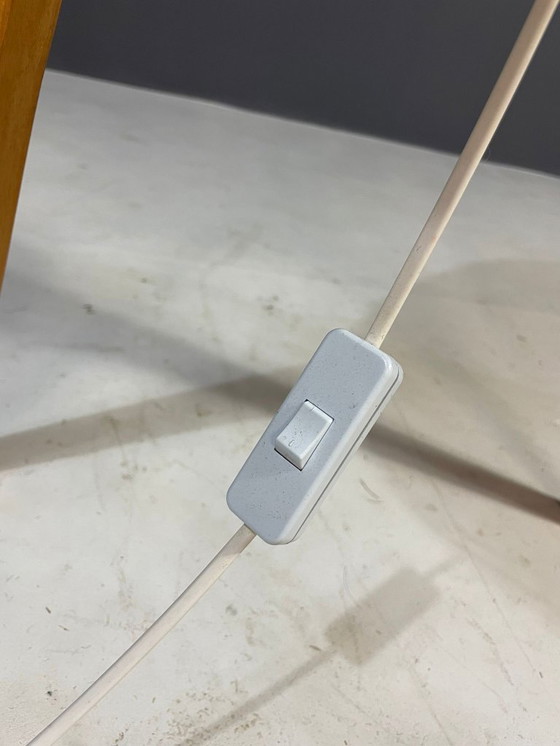 Image 1 of Gran lámpara de pie de ULUV, madera y vidrio esmerilado, Checoslovaquia, años 60