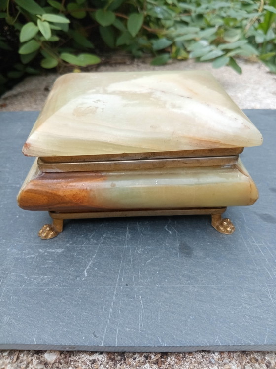 Vintage 60s Italian Onyx Jewelry Box – Decorative Objects, Stone (photo 2 of 9)