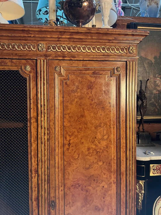 Louis XVI stijl Boekenkast., Boekenkasten, Hout, Bruin (foto 3 van 7)
