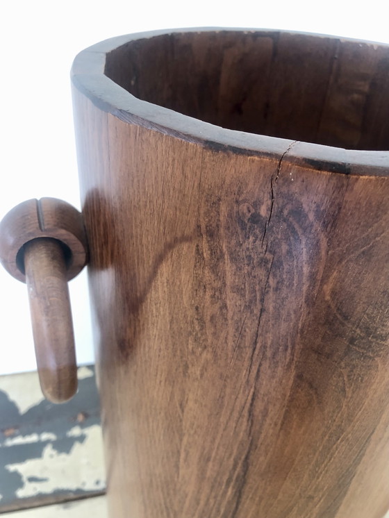 Image 1 of Art deco walnotenhout design paraplubak jaren 30