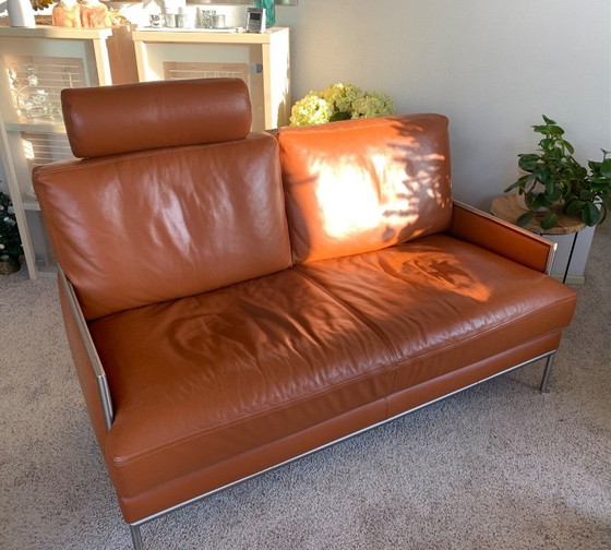 Image 1 of Artanova two-seater sofa leather cognac 