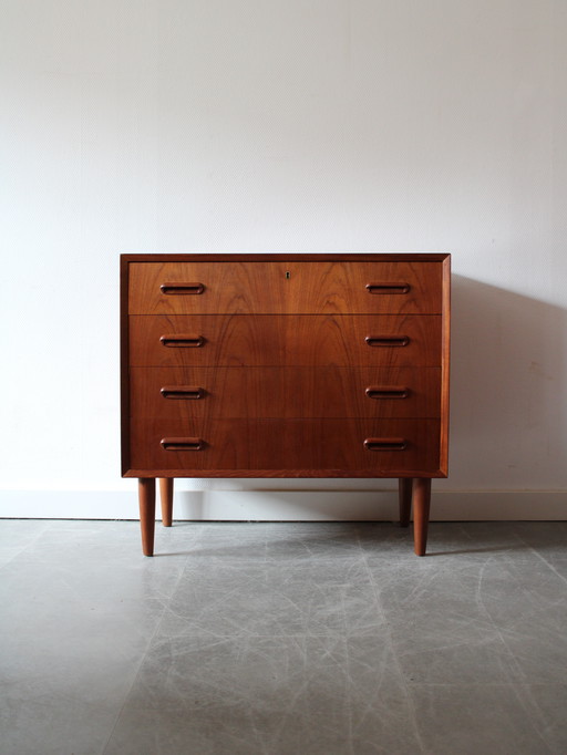 Vintage Danish teak chest of drawers