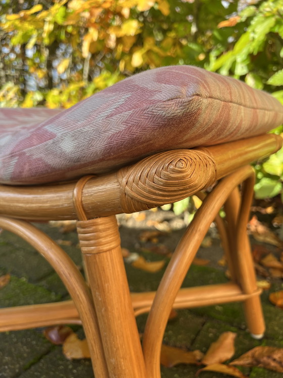 Image 1 of tabouret vintage en rotin tendance