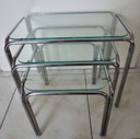 Vintage Mini Set, 1970s Made of Metal and Glass