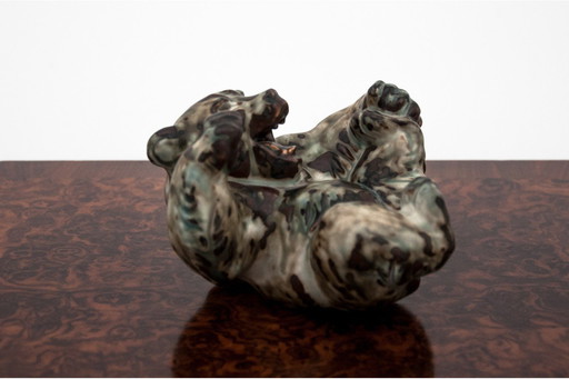 Bear figure, designed by Knud Khyn, Royal Copenhagen
