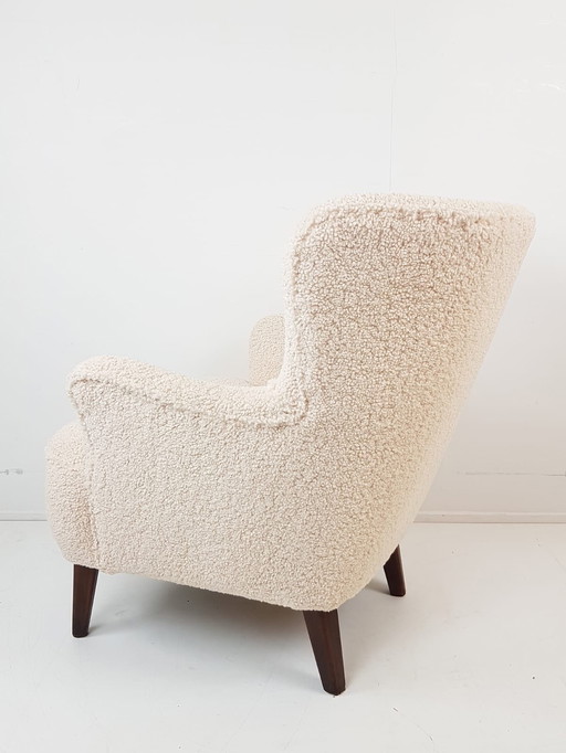Vintage Artifort Theo Ruth Fauteuil Teddy Nieuw Gestoffeerd