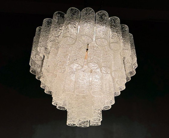 Image 1 of Mid - Century ceiling lamp/chandelier by Doria Leuchten, Germany, 1970s