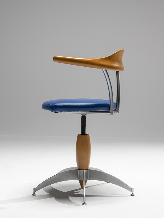 Image 1 of Swivel Chair in Style of Bořek Šípek, Italy, 1980s