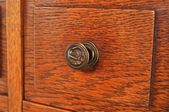 Image 1 of Antique oak chest of drawers 1900s