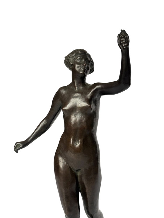 Image 1 of Magnificent Rare Art Nouveau Bronze Circa 1900, Nude Woman