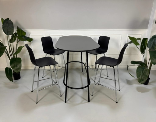 Vitra HAL RE Kruk Medium Stuhl Designer Morrison Bar Hocker + Tisch