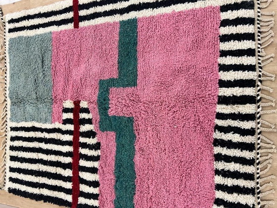 Image 1 of Alfombra Beni Mrirt de Marruecos, tejida a mano en pura lana, 250 x 250 cm.