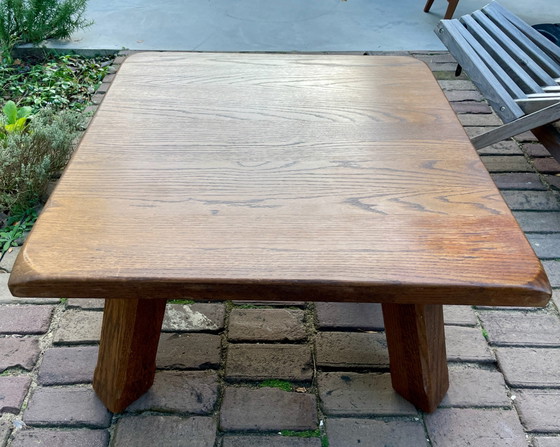 Midcentury Brutalismus Couchtisch – Couchtische, Holz (photo 5 of 9)