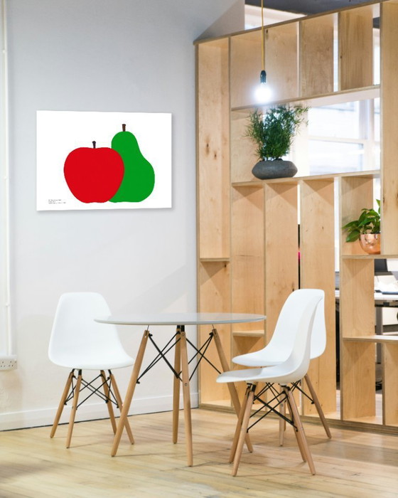 Image 1 of La Pera La Mela - Enzo Mari - Serie della Natura 1963 - Poster 70 x 50 cm